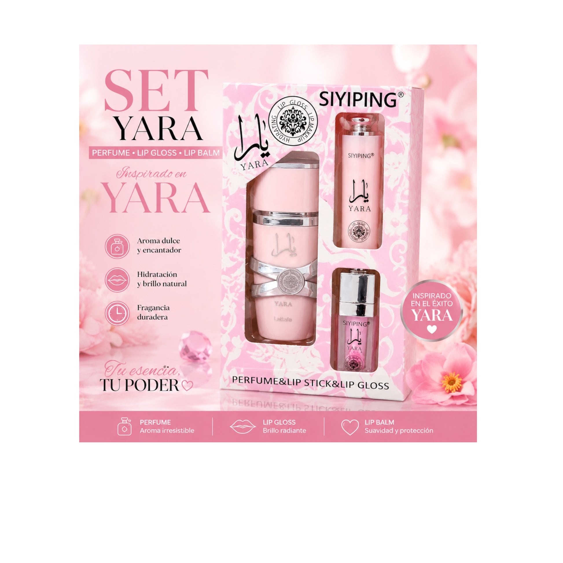 Set Yara Rosa Claro