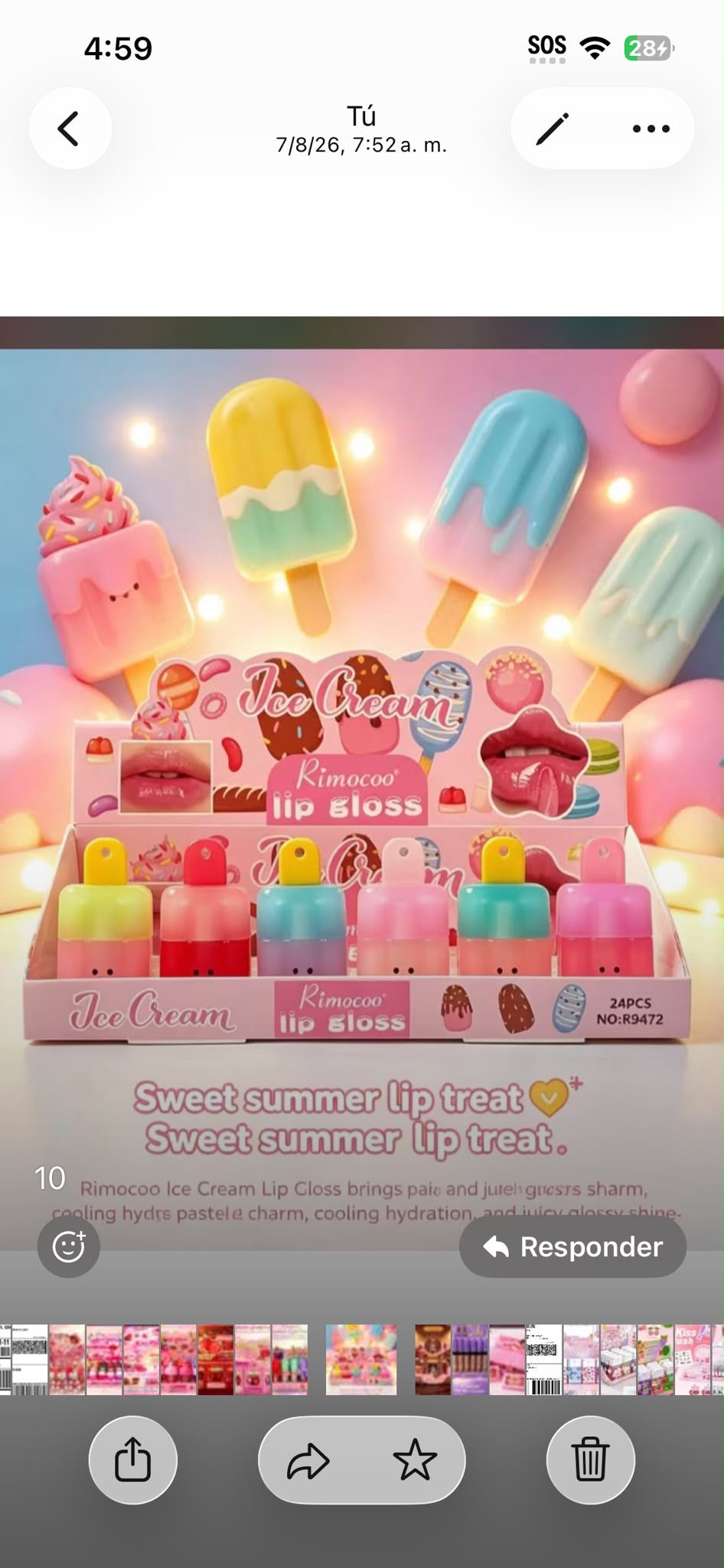 Lip gloss sweet summer