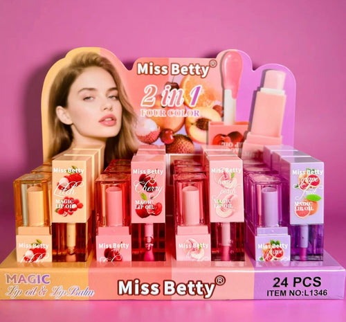 2 in 1 Lip Balm + Lip Gloss 24pz