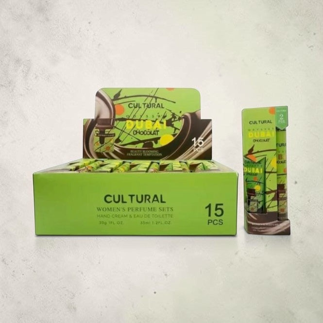 Set perfume más crema Dubai chocolate