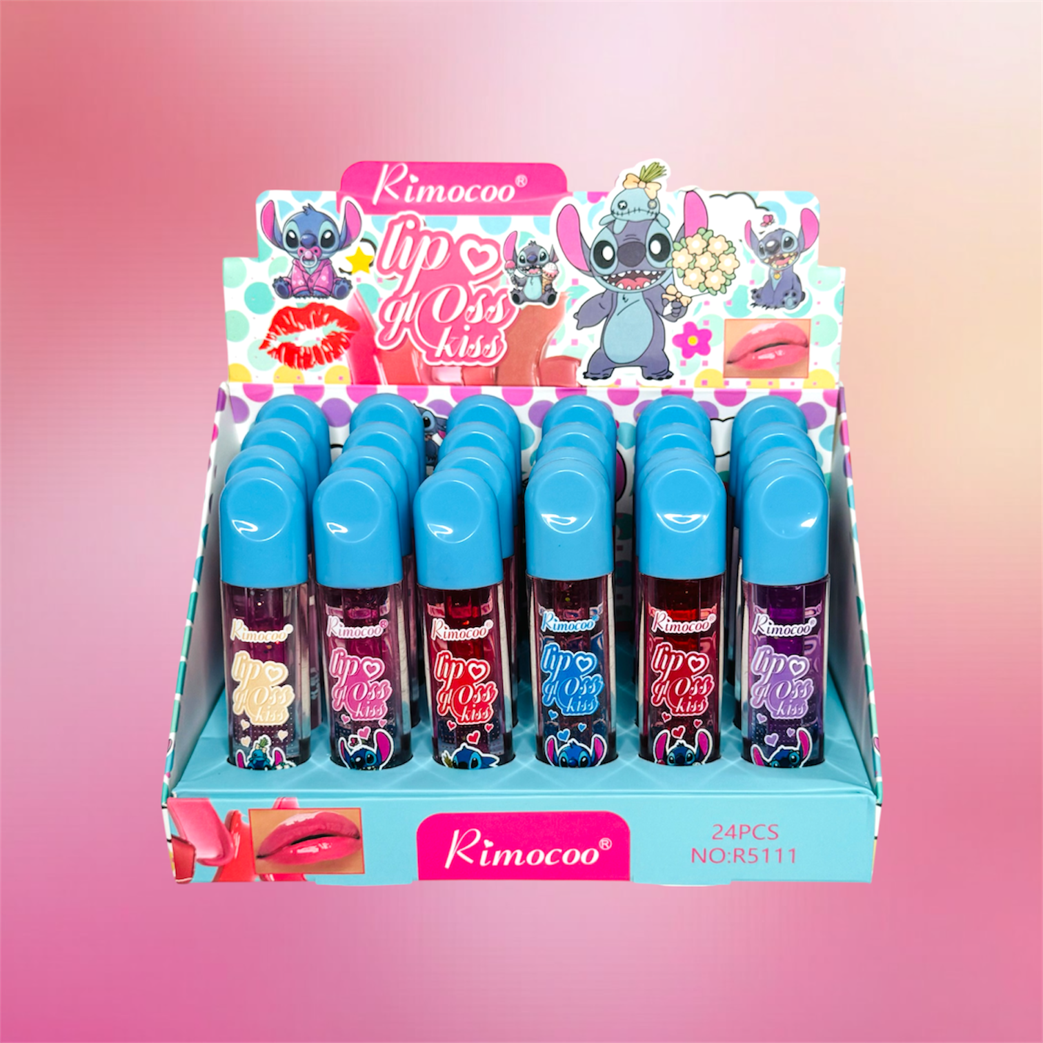 Lip gloss monito azul