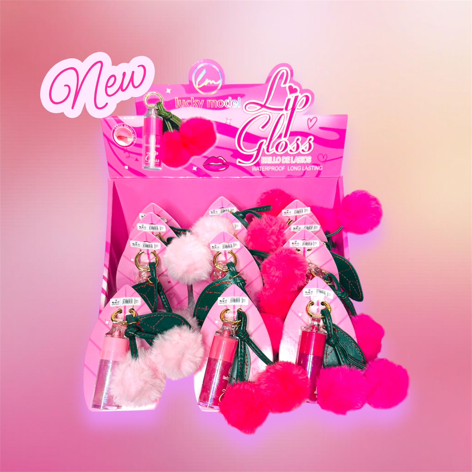 Lip gloss llavero Cherry