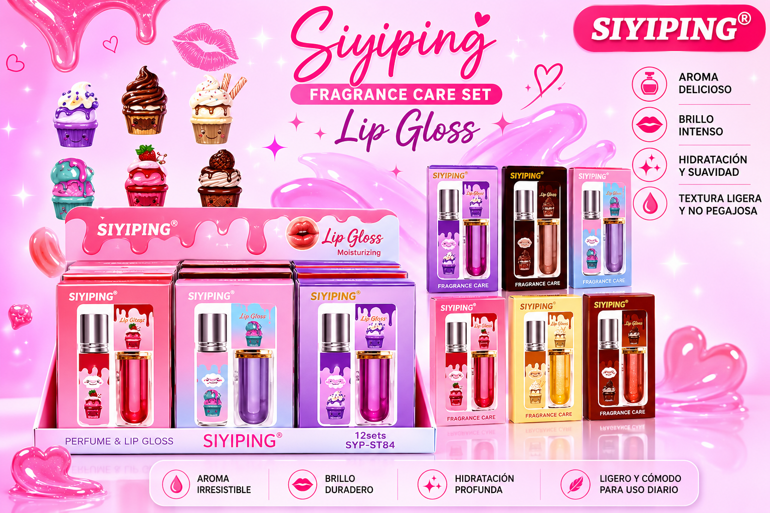 Lip glos + Perfume viajero