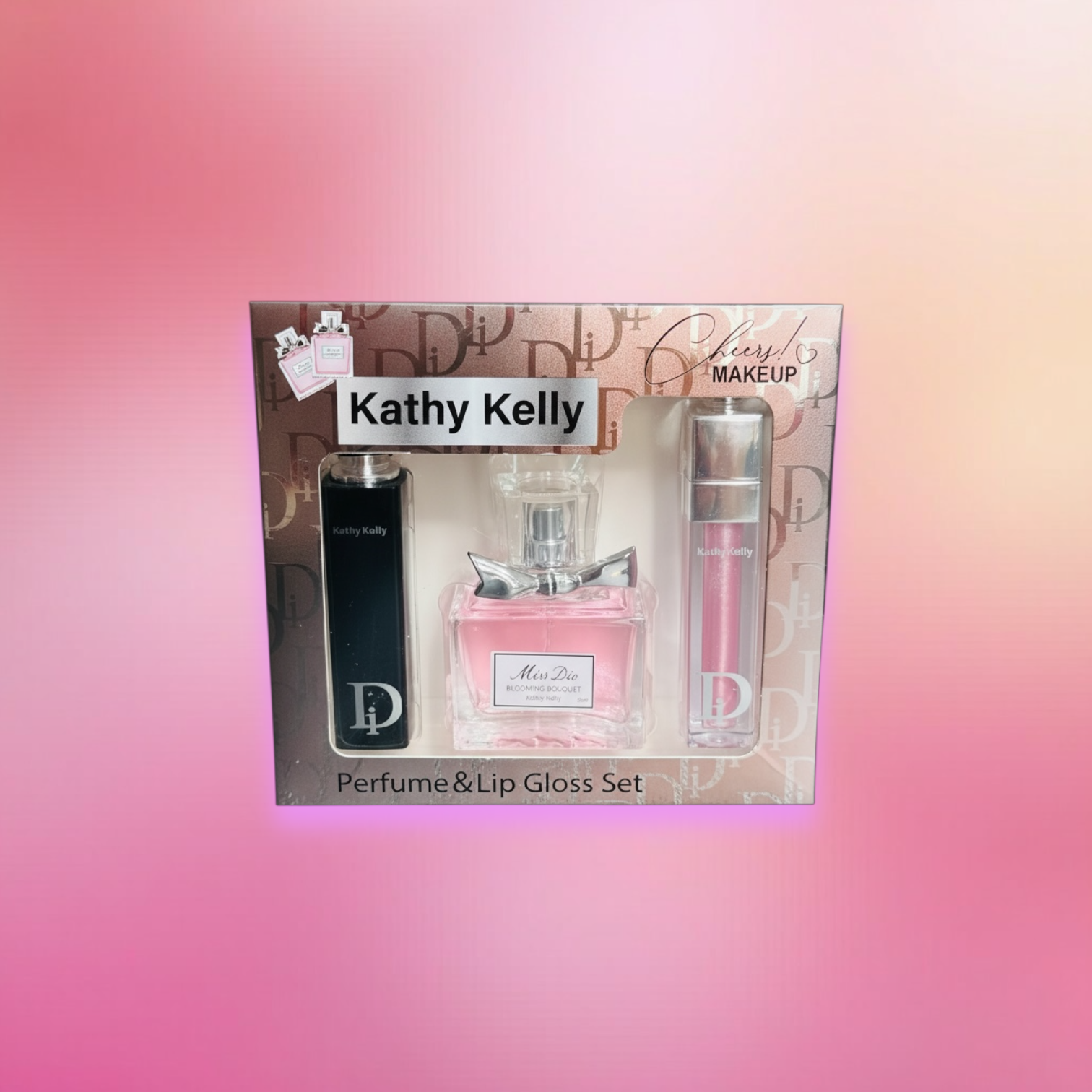 Set Di perfume+lip balm+lipgloss