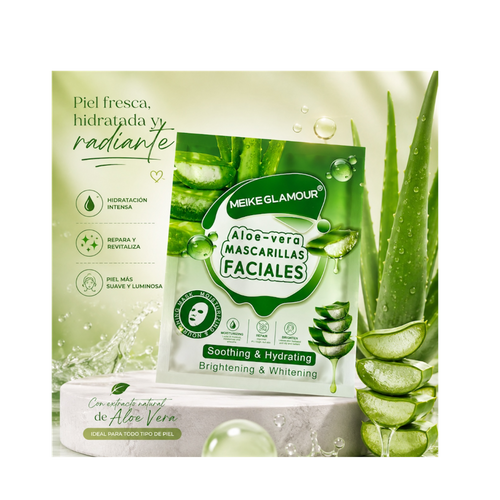 12pz Mascarilla Hidratante Aloe Vera