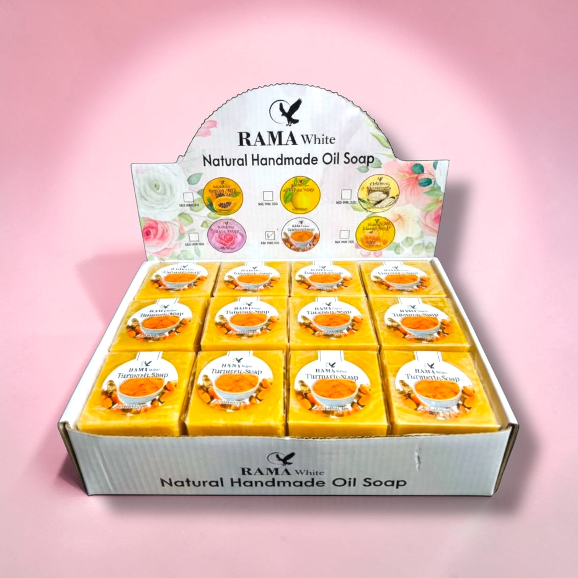 Jabón facial de cúrcuma 24pz