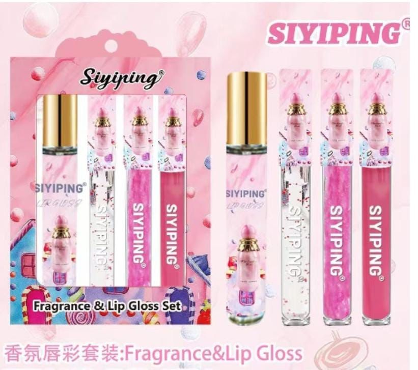 Set 1 Perfume de bolsillo+Lip gloss+Lip oil