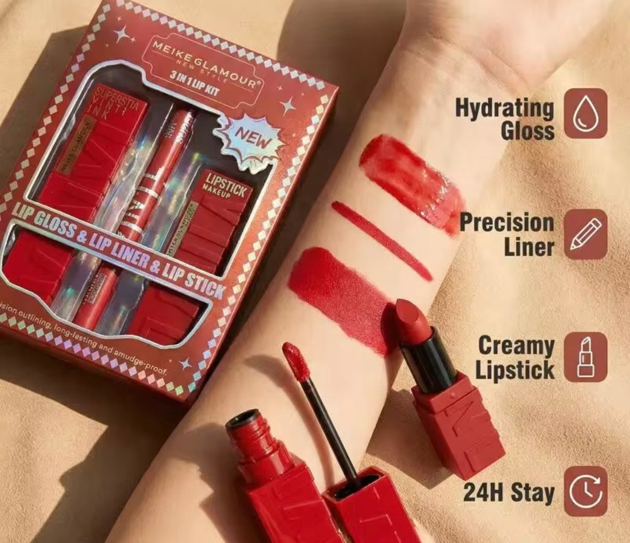 Lip gloss+Lip Liner & Lips Tick