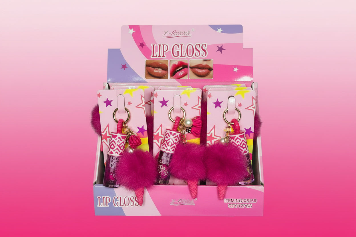 Lip gloss llavero cono