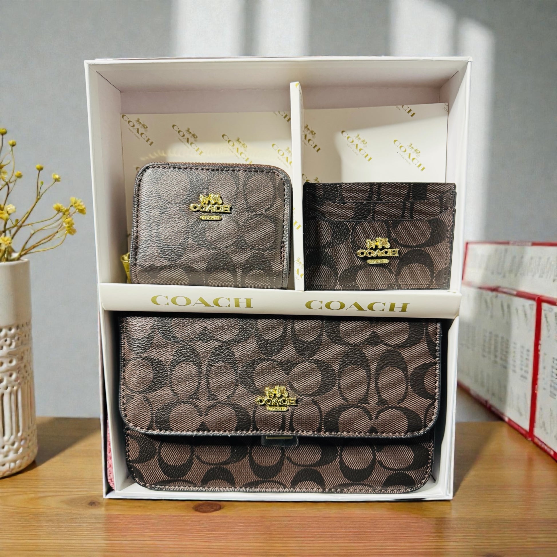 Set monedero+billetera+tarjetero