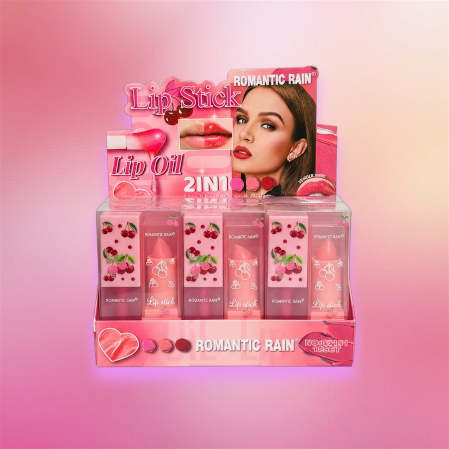 2 in 1 lip gloss + lip balm