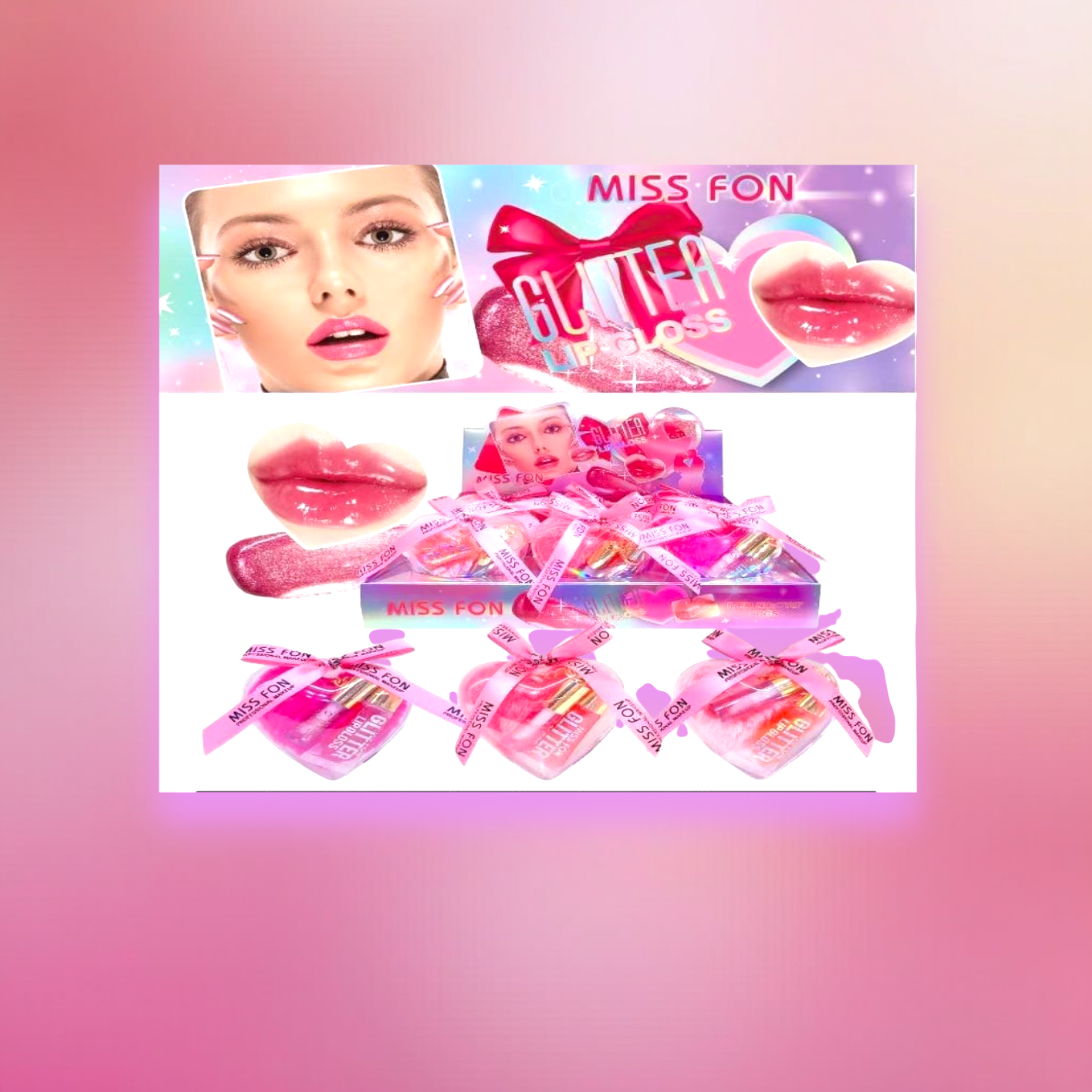 Lip Gloss 3 in 1 corazón