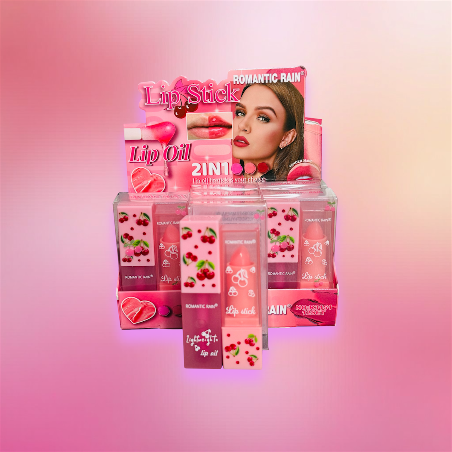 2 in 1 lip gloss + lip balm