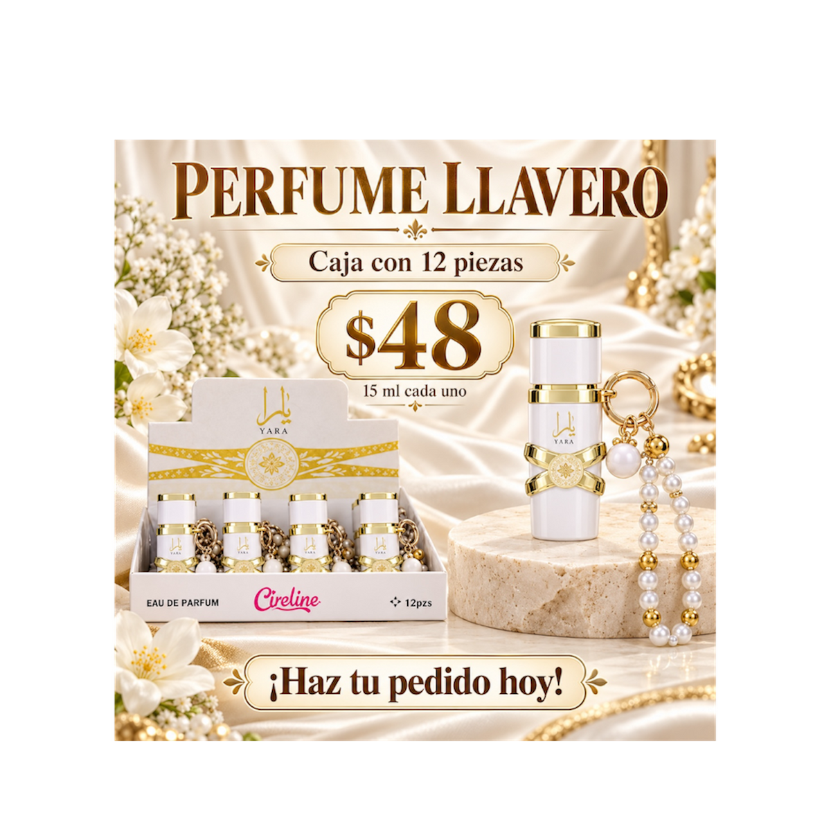 Mini perfume Yara de llavero