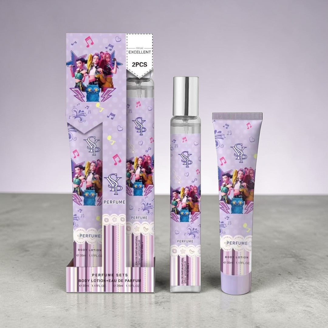 Set de perfumes reinas del pok crema de manos+ perfume viajero