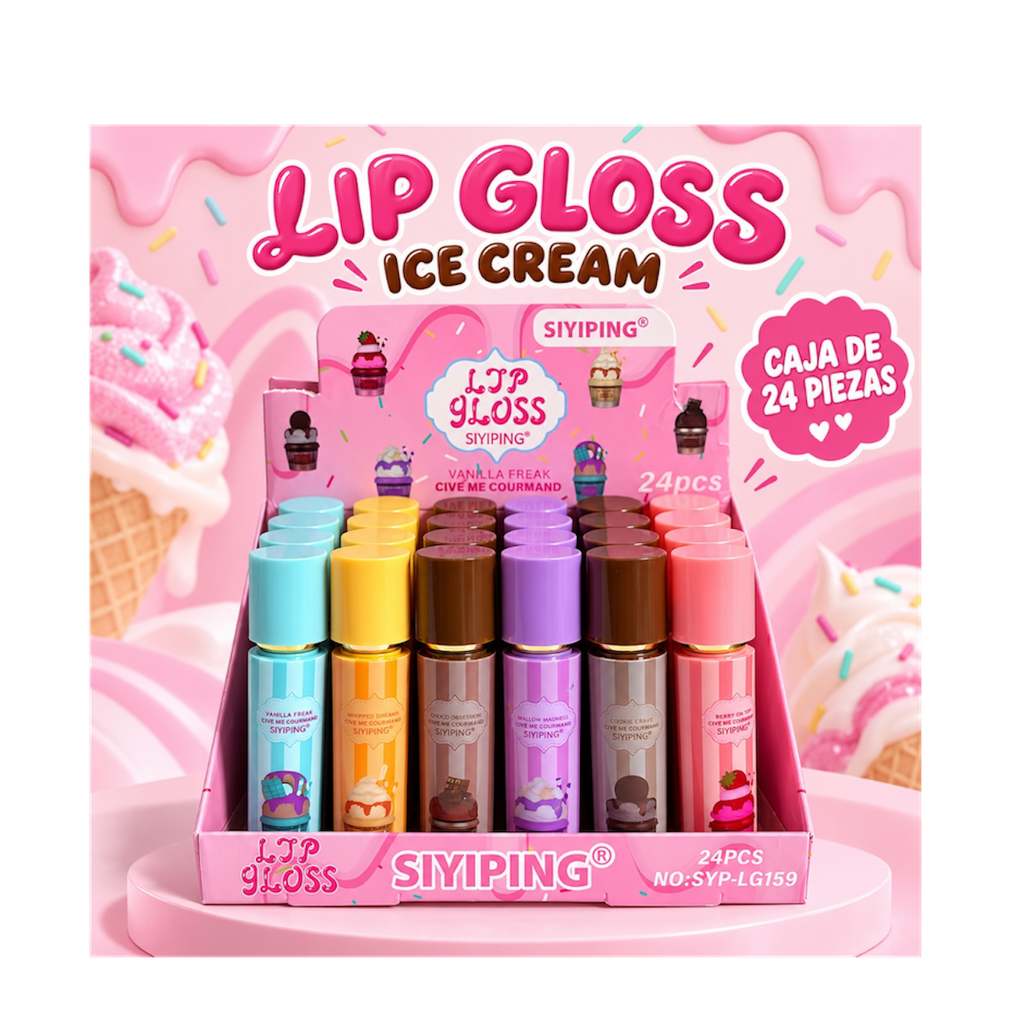Lip gloss ice cream