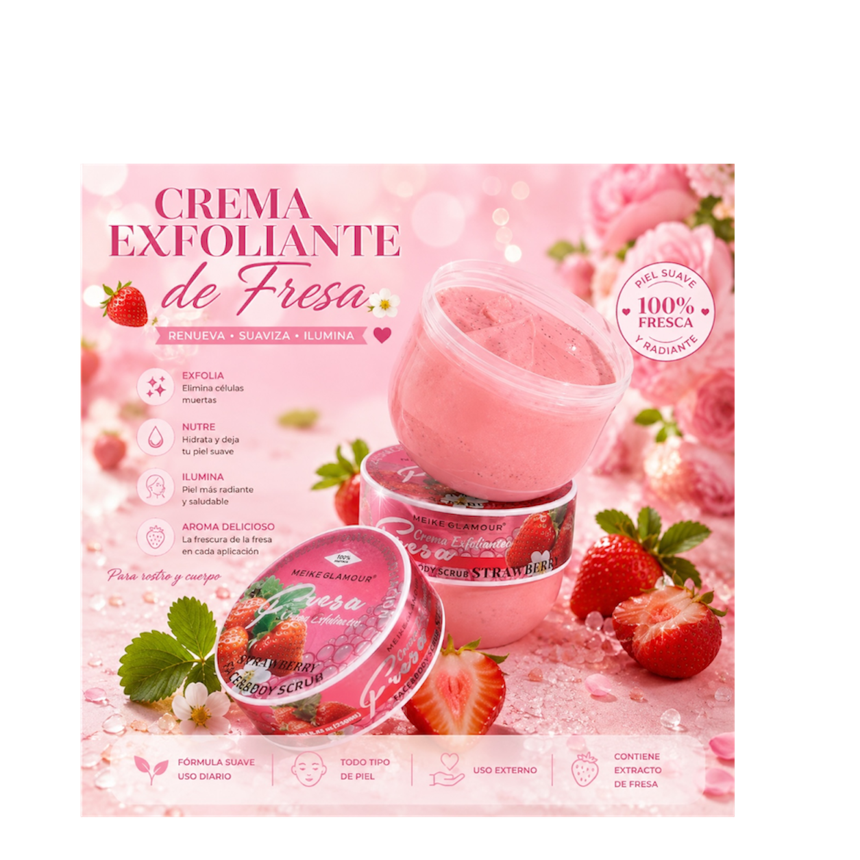 Exfoliante para el Cuerpo de Fresa