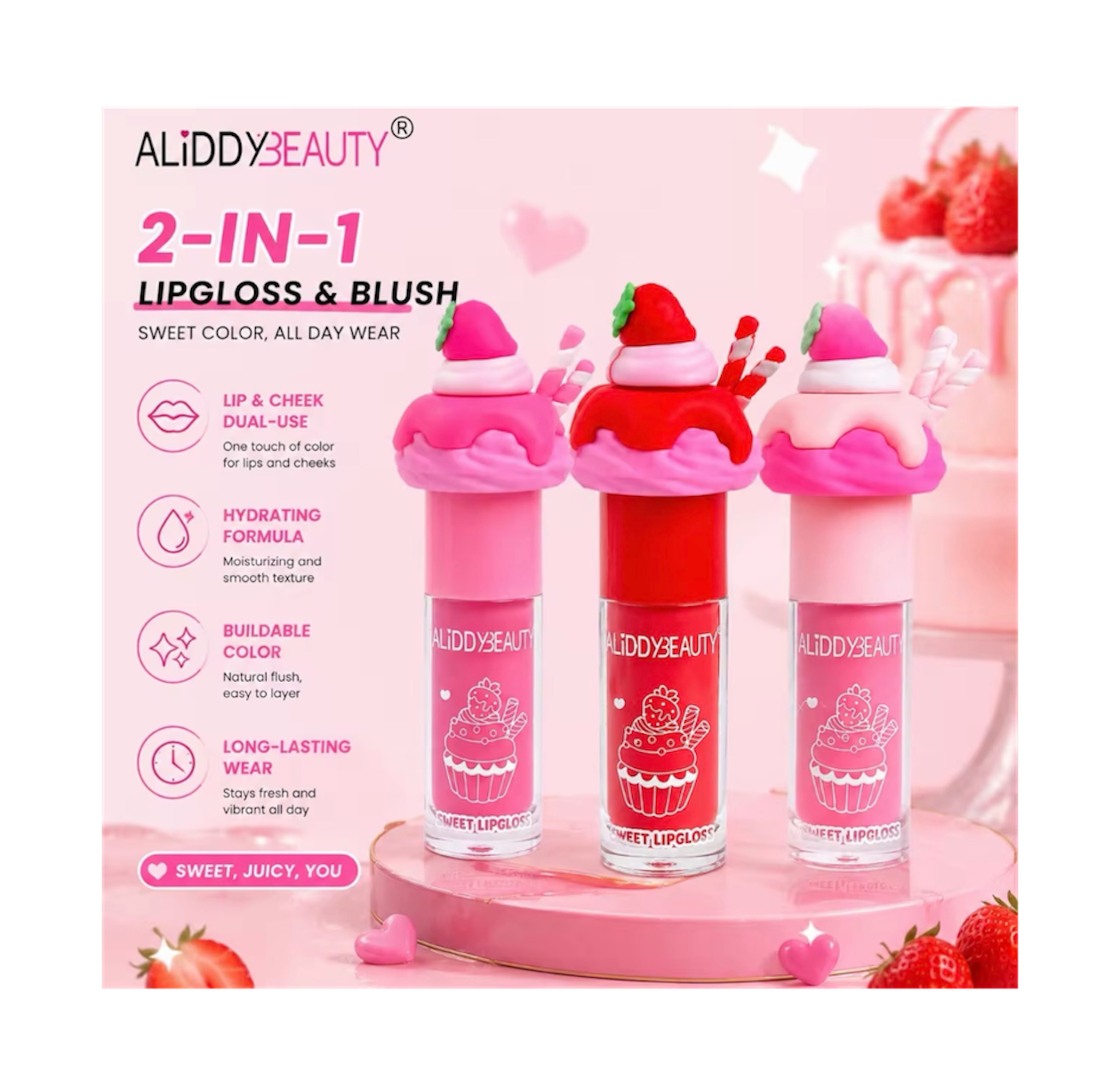Lip gloss & Blush