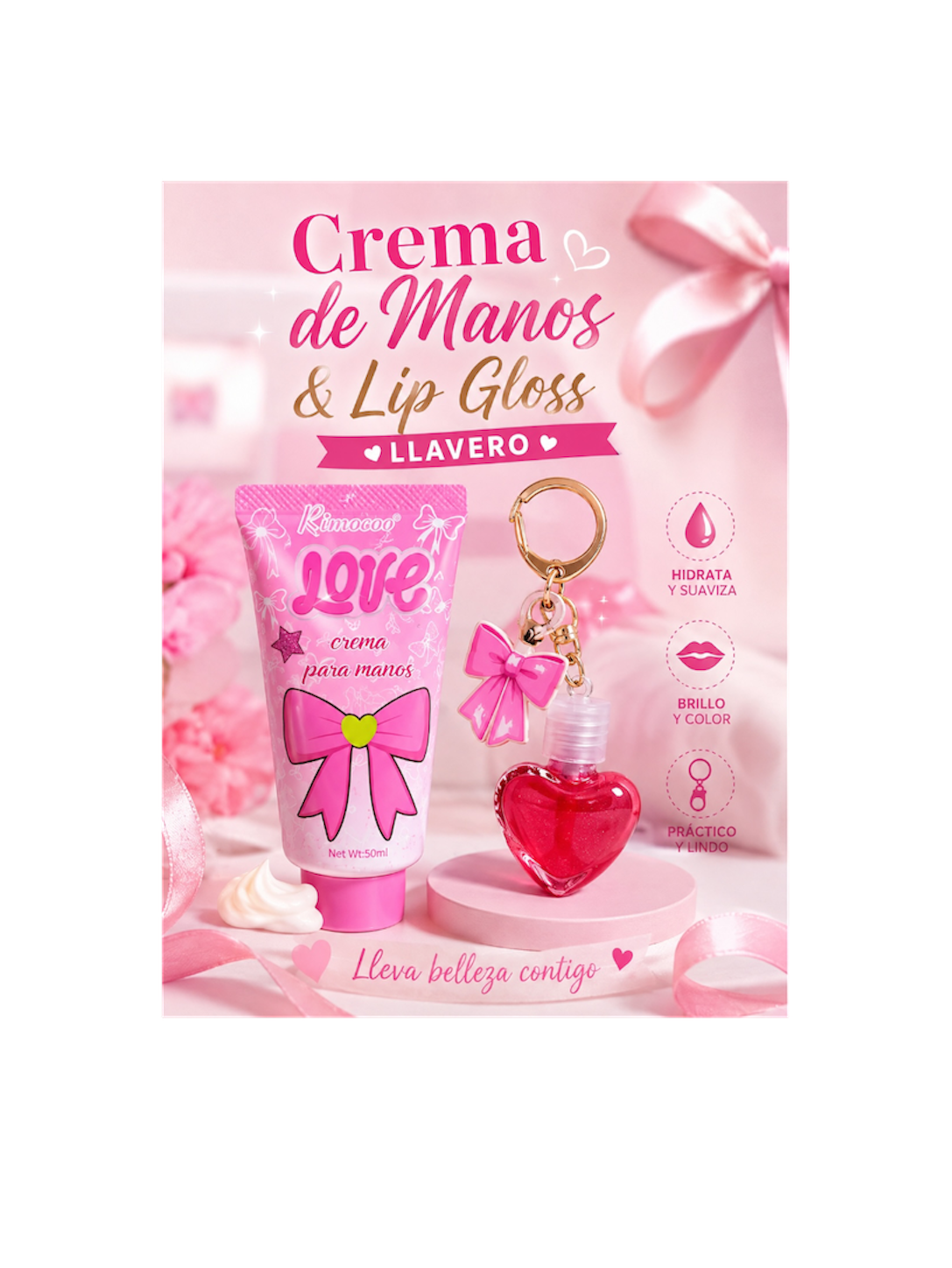 Crema de manos & lip Gloss