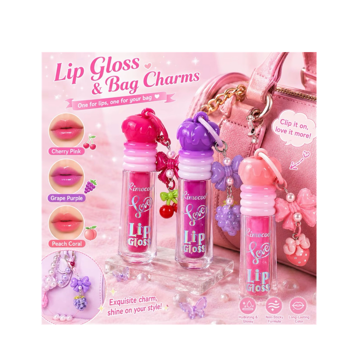 Lip gloss & Bag Charms
