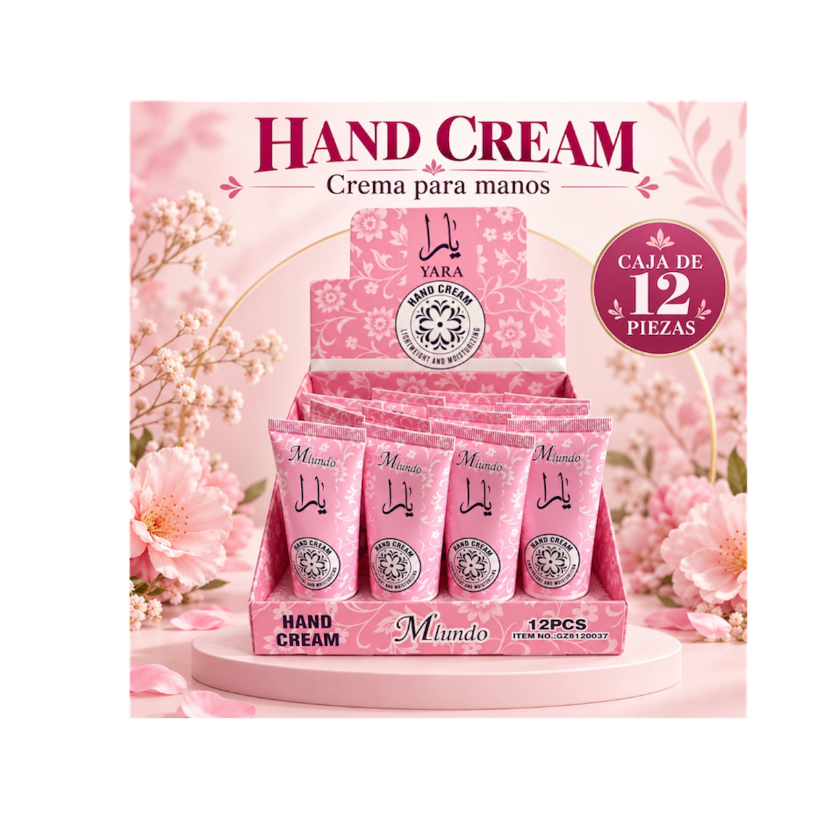 Crema hidratante  Yara 12pz