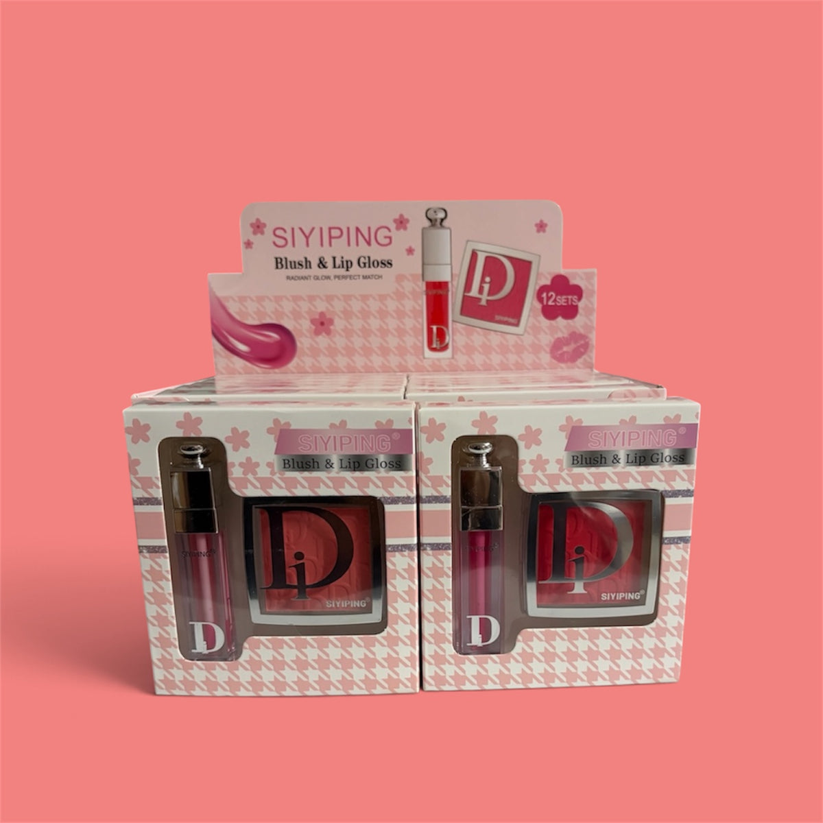 Set Lip gloss & Blush 12set